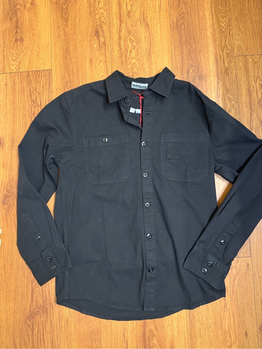 Topo Designs Black Men's Long-Sleeve Button-Down Shirt